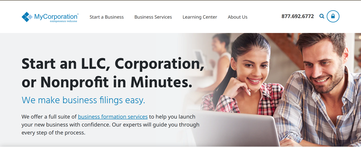 10. MyCorporation, Top 10 Online EIN Service Companies in 2026