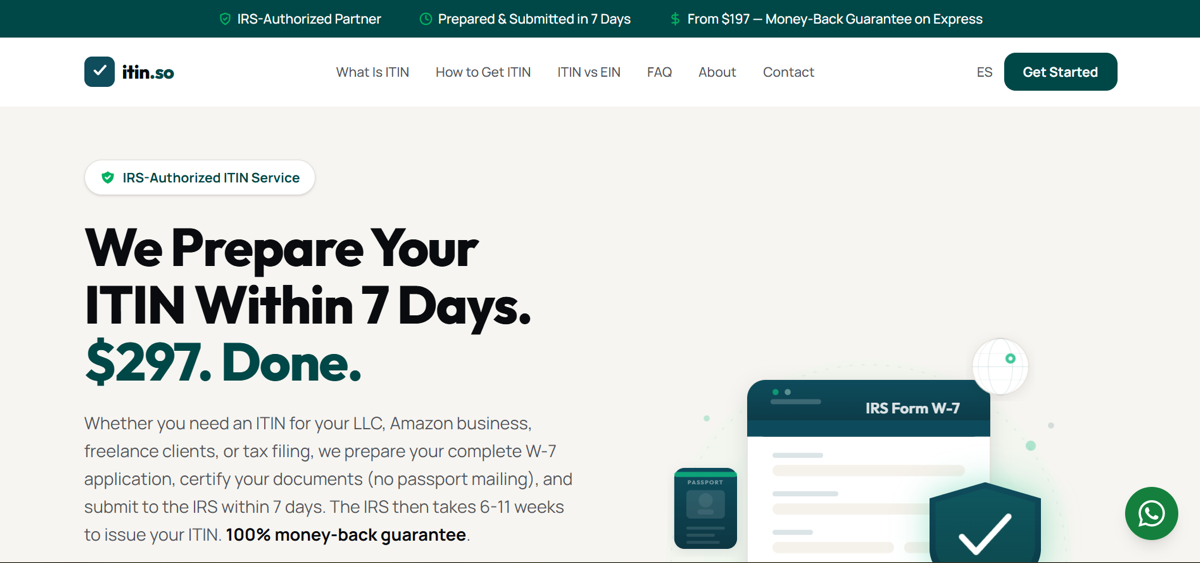 1. ITIN.so, Top 10 Best Online ITIN Service Companies in 2026